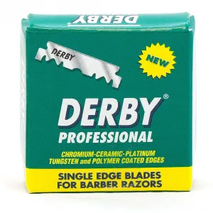 100 Derby Professional Half Blades for Barber Razors