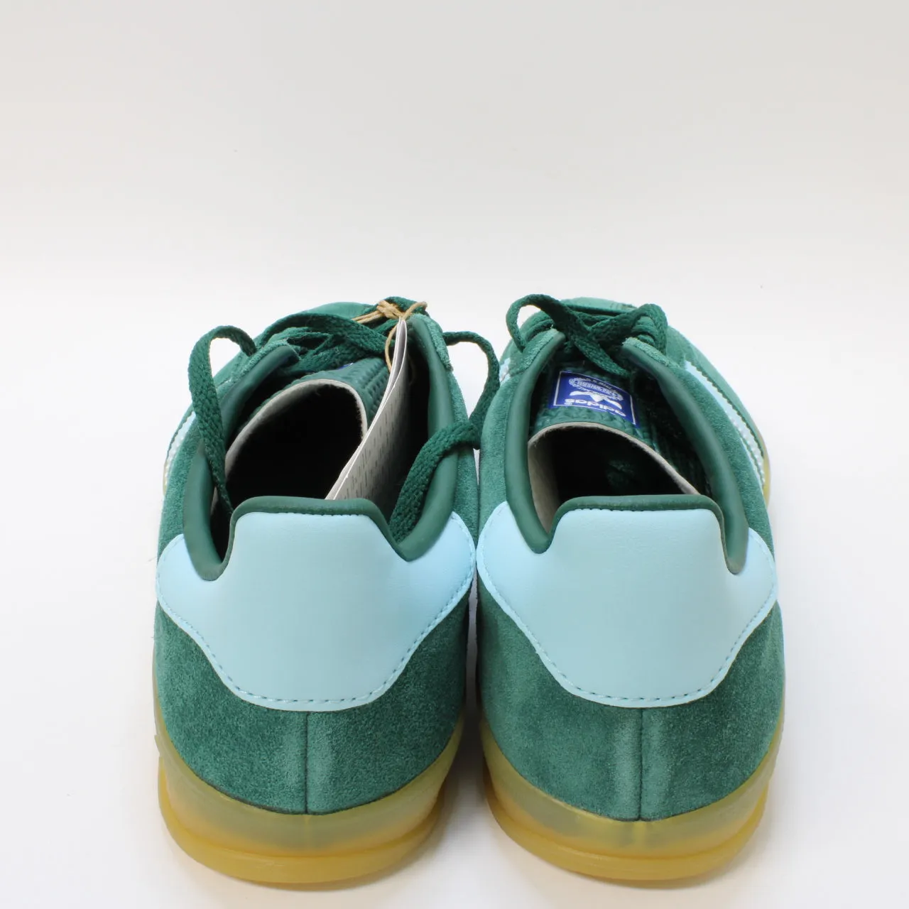 adidas Gazelle Indoor Collegiate Green Haze Sky Victory Gold Uk Size 5