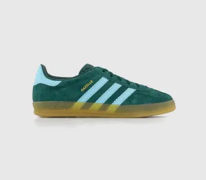 adidas Gazelle Indoor Collegiate Green Haze Sky Victory Gold Uk Size 5