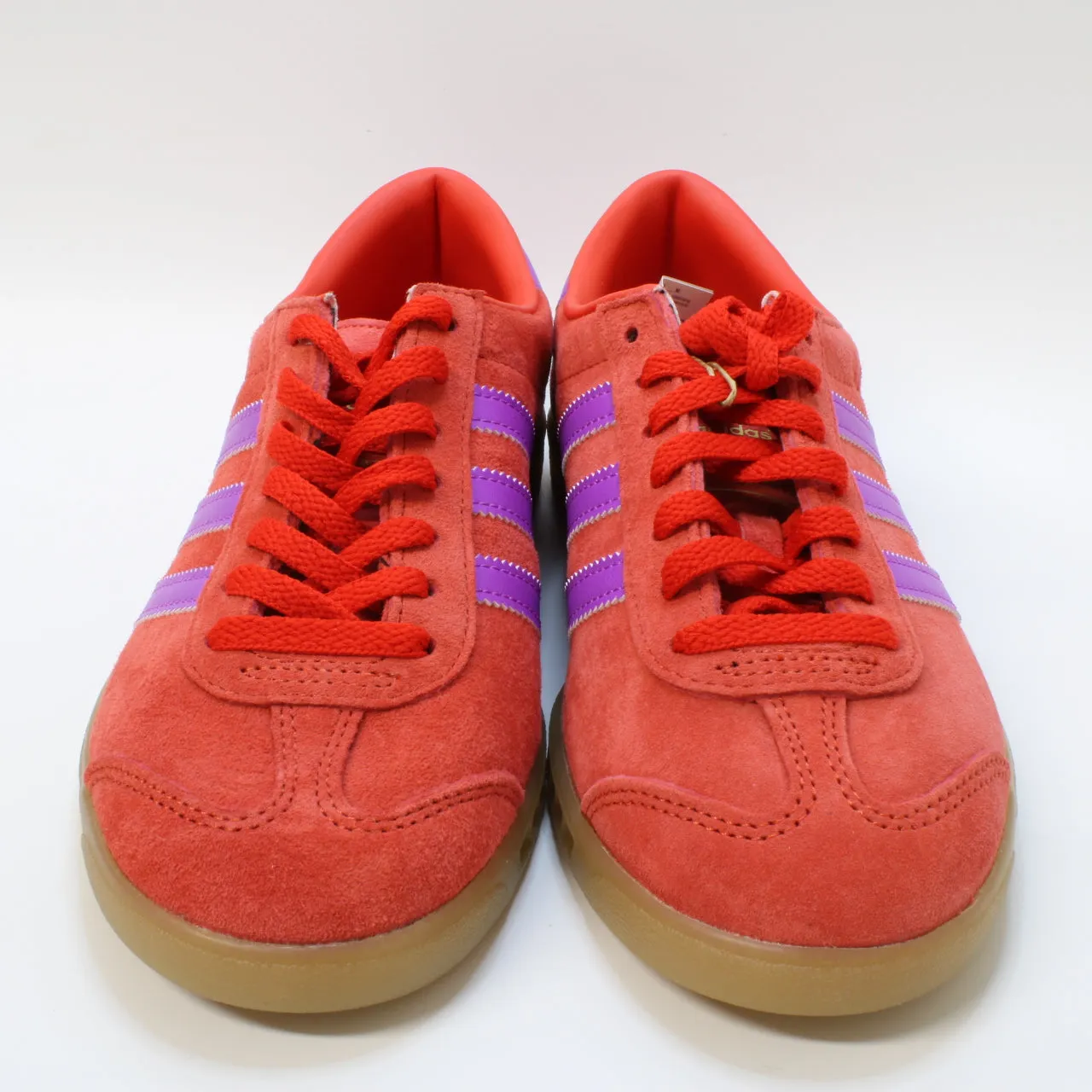 adidas Hamburg Trainers Red Purple Burst Gum