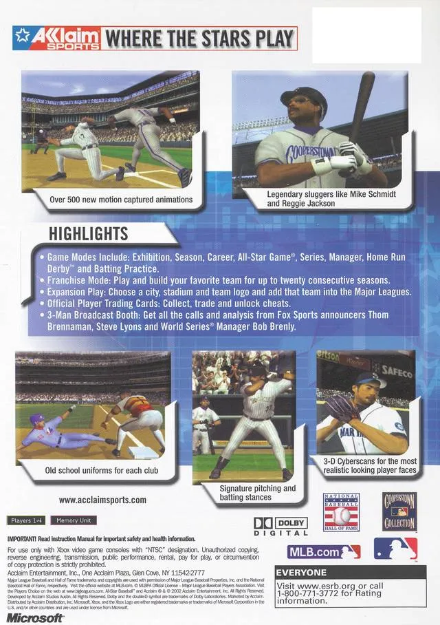 All-Star Baseball 03 - Xbox Pre-Played