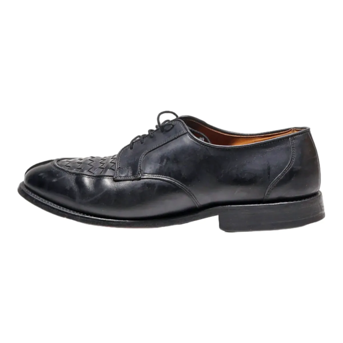 ALLEN EDMONDS Derby Shoes Black Leather Mens UK 9.5