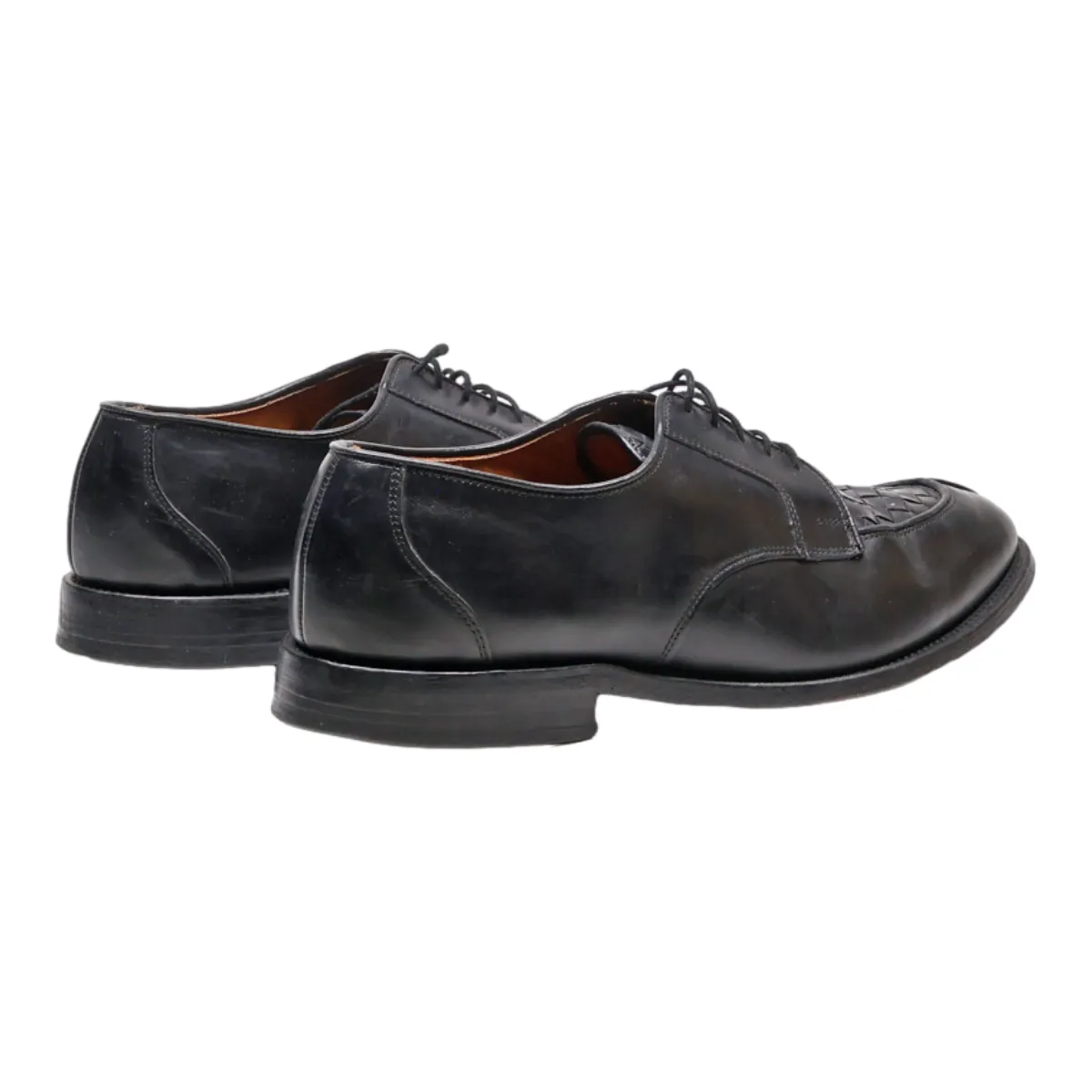 ALLEN EDMONDS Derby Shoes Black Leather Mens UK 9.5