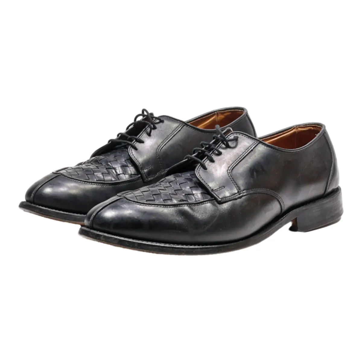 ALLEN EDMONDS Derby Shoes Black Leather Mens UK 9.5