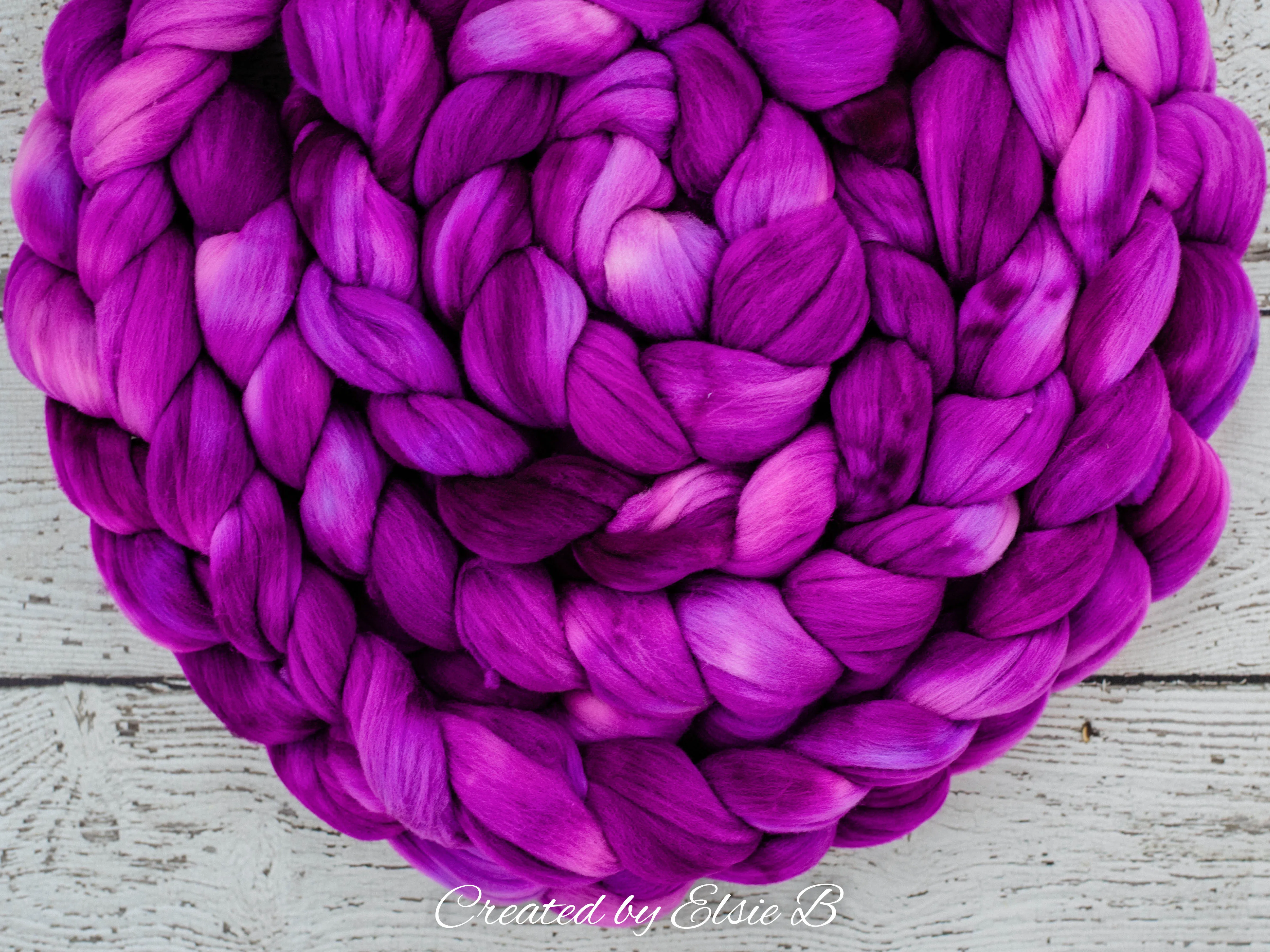 'Berry' 21 micron Merino 4 oz