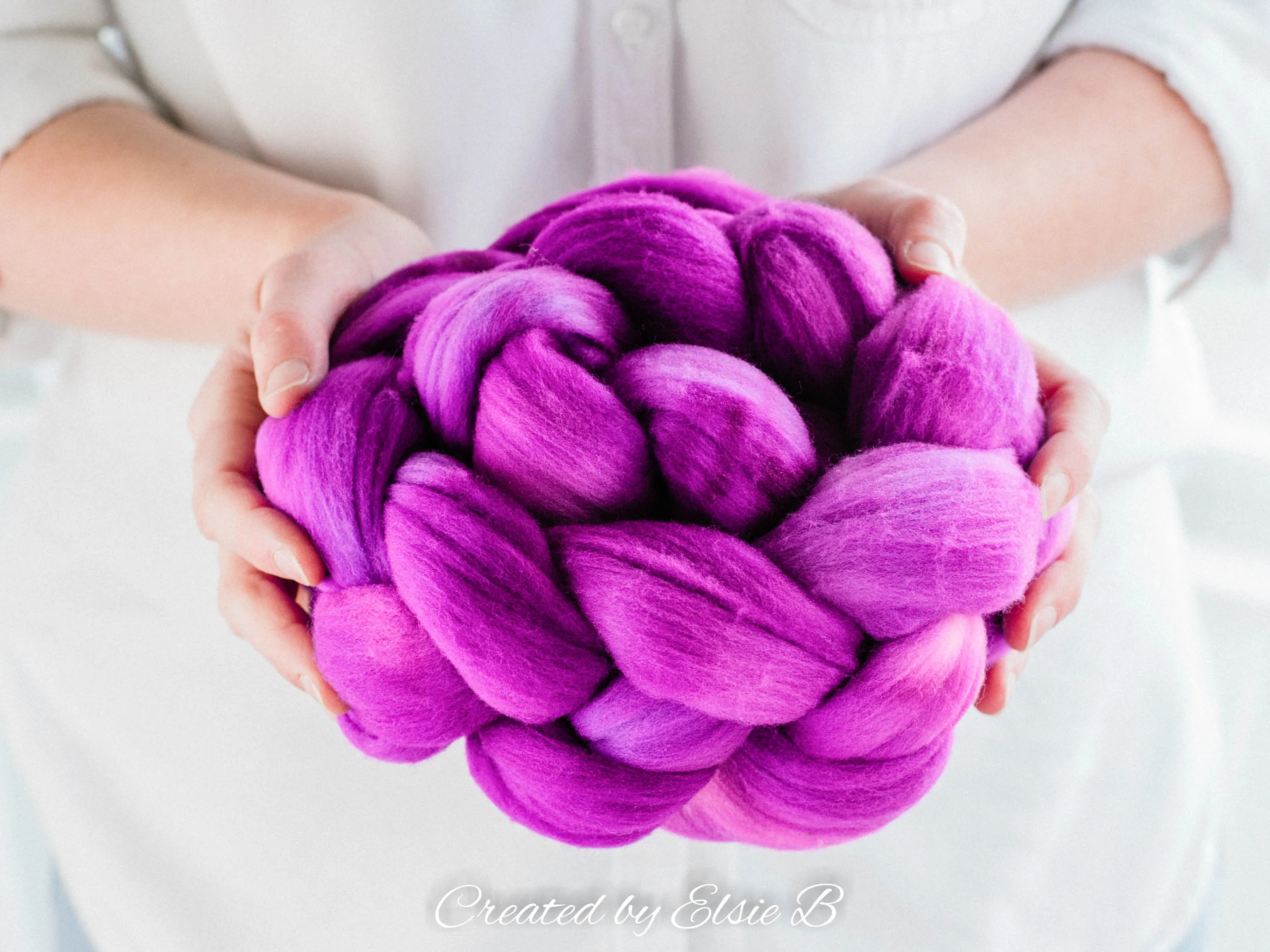 'Berry' 21 micron Merino 4 oz