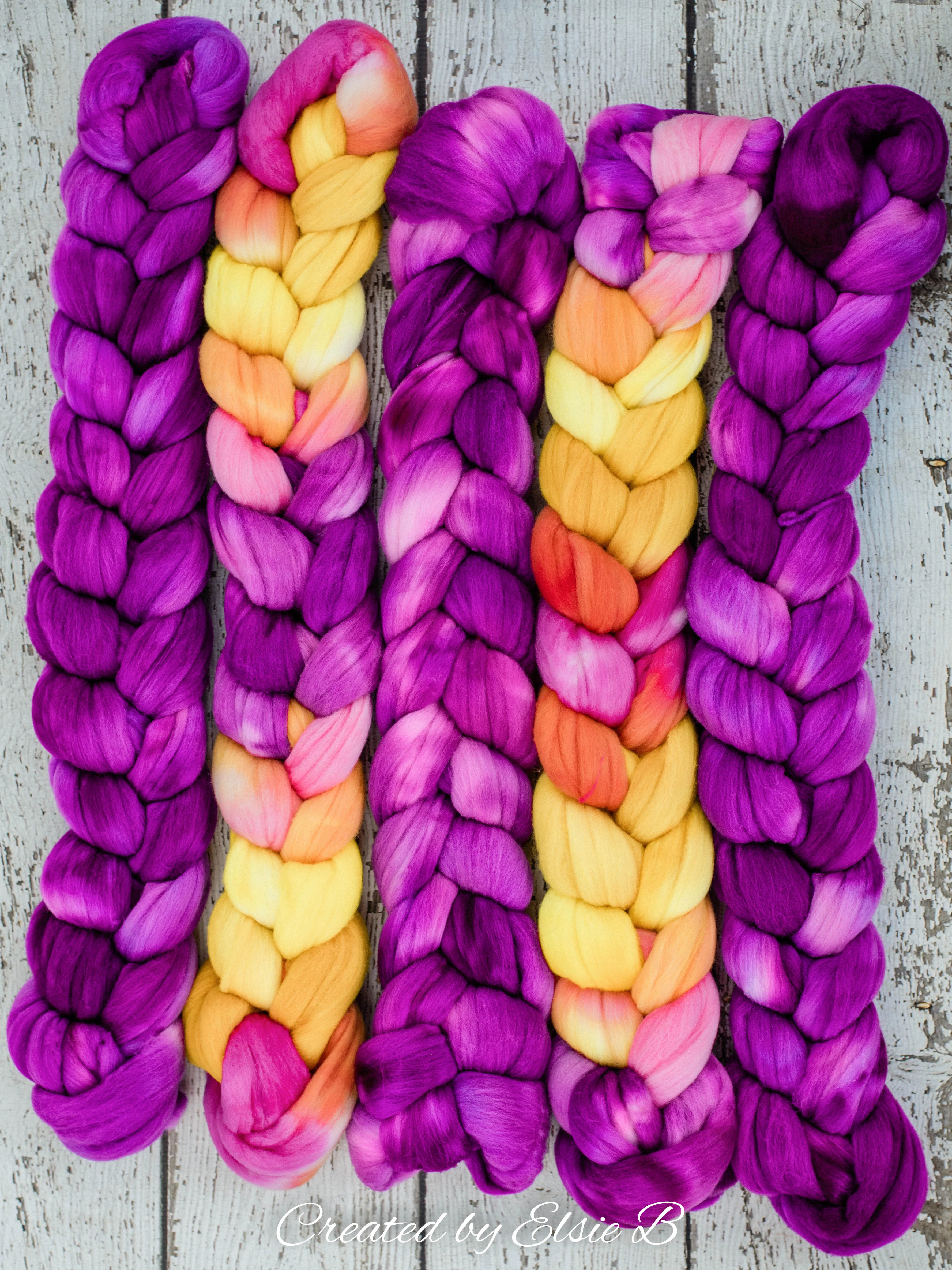 'Berry' 21 micron Merino 4 oz
