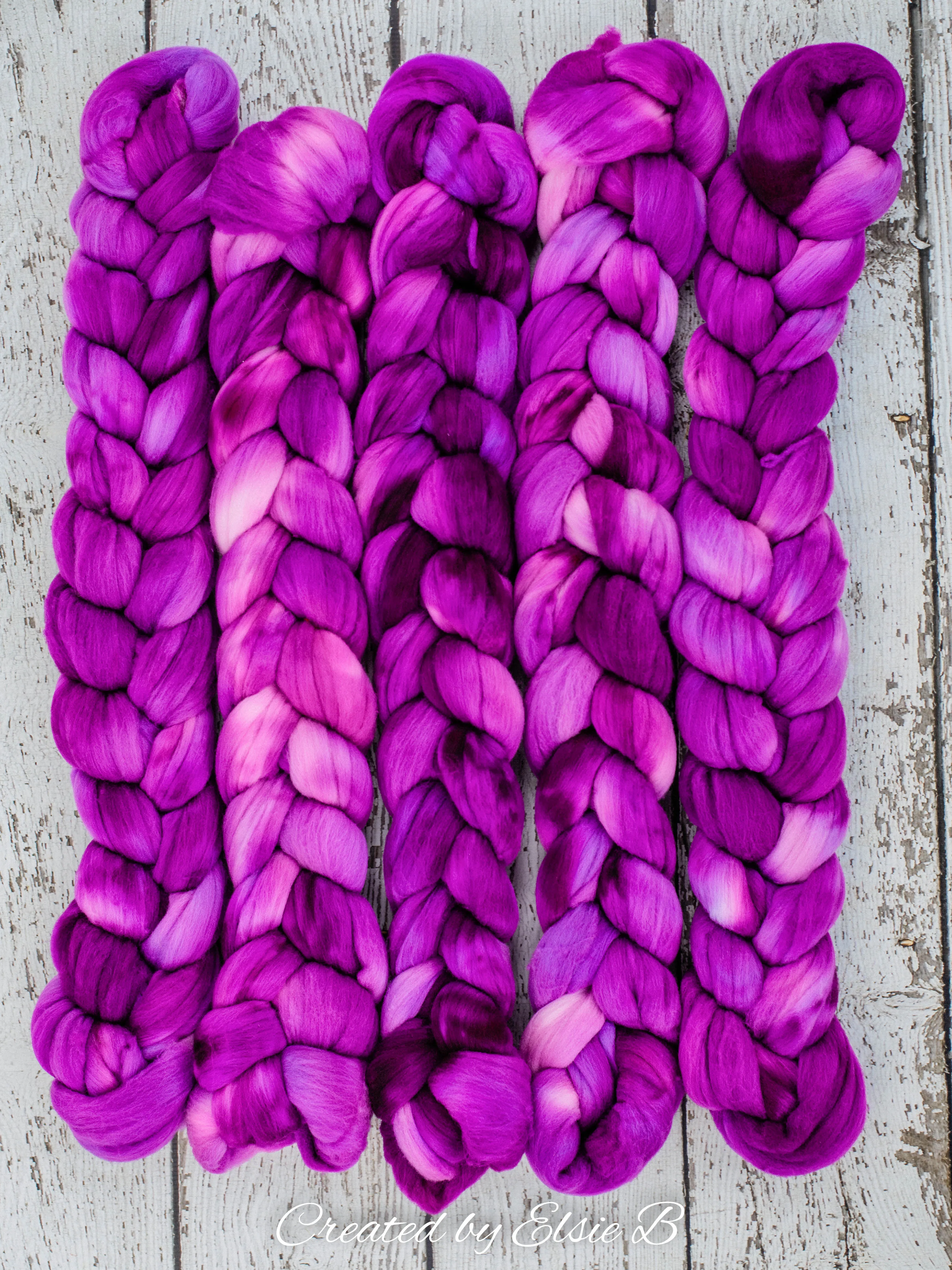 'Berry' 21 micron Merino 4 oz