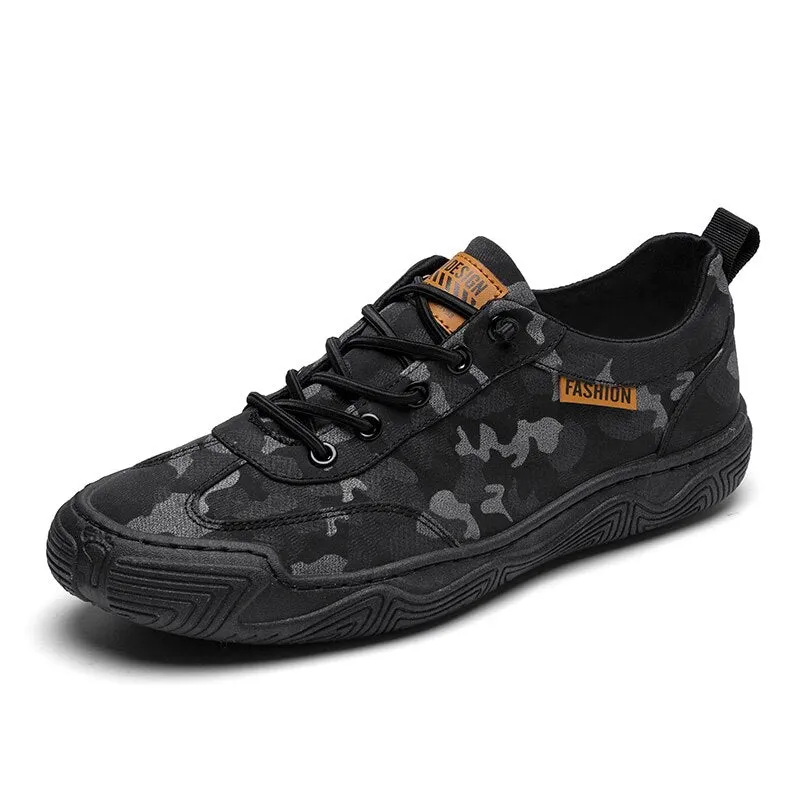 binfenxie Hot Sale Fashion Camouflage Casual Shoes Men Sneakers Flats Breathable Summer Shoes Men Outdoor Walking Non-slip Loafers Shoes