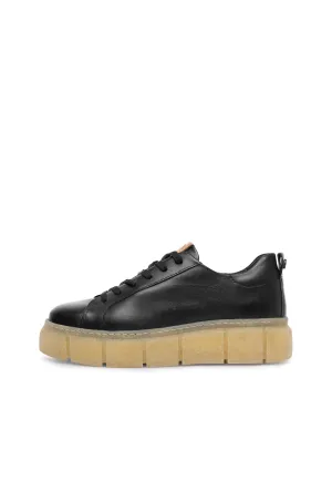 CASFLORA LACE UP SHOE - Black