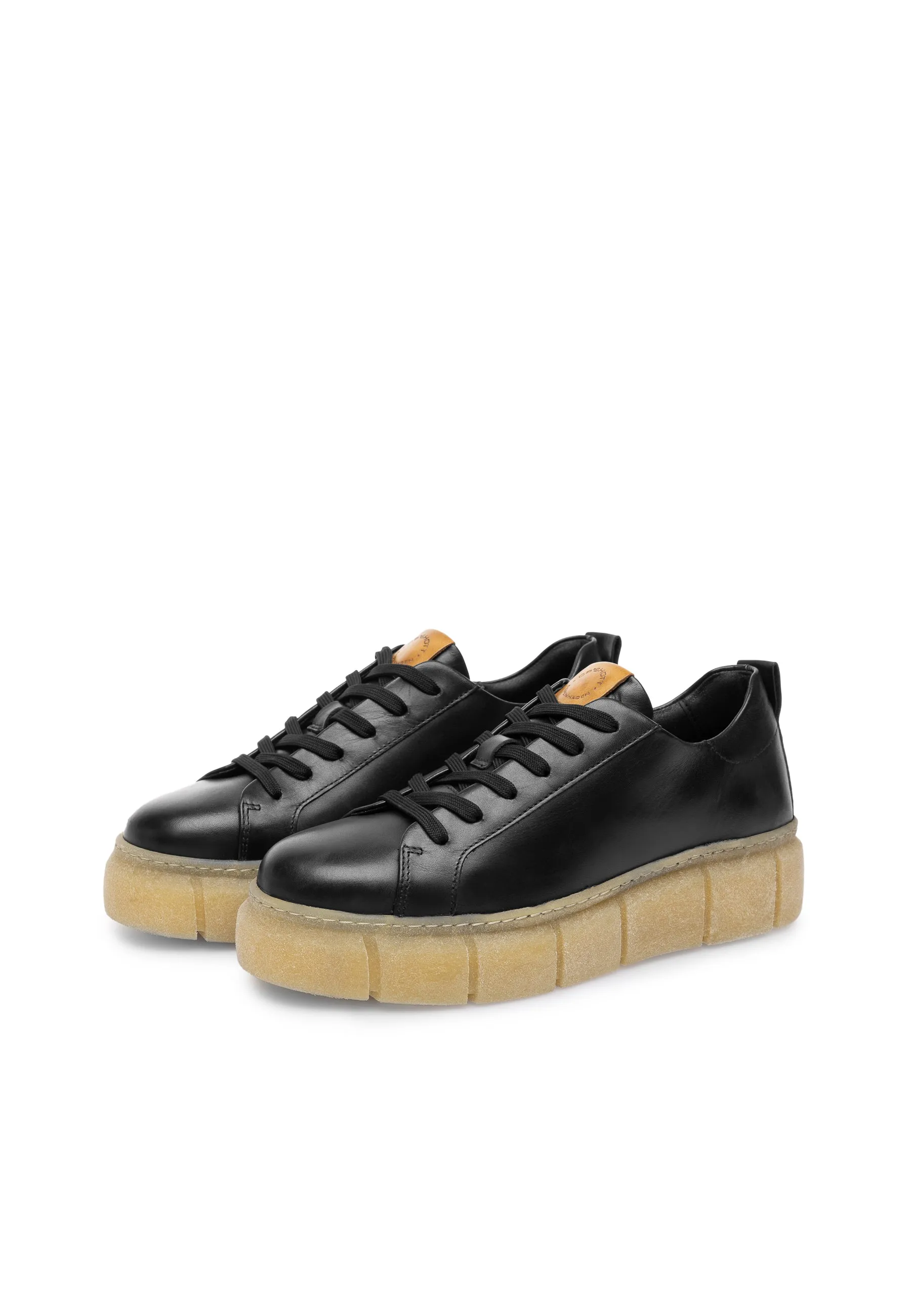 CASFLORA LACE UP SHOE - Black
