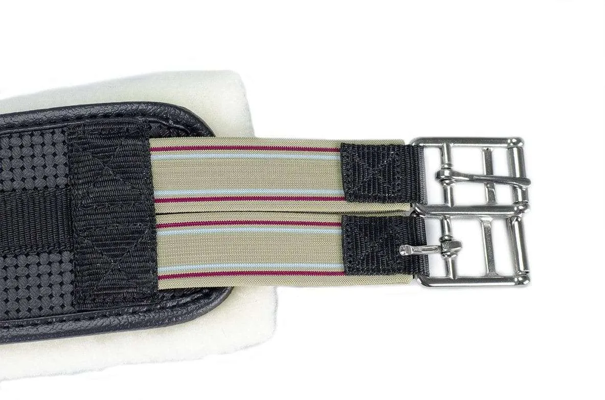 Derby Professional Air Tech Breathable Elastic English Girth with Removable Fleece Padding