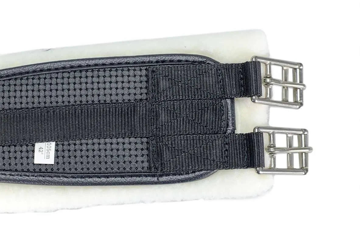 Derby Professional Air Tech Breathable Elastic English Girth with Removable Fleece Padding