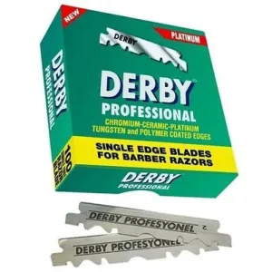 Derby Professional Single Edge Blades (1 box = 100 blades)