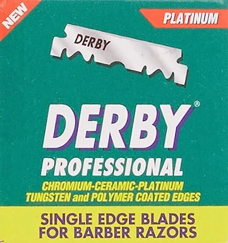 Derby Professional Single Edge Razor Blades, 100 Count