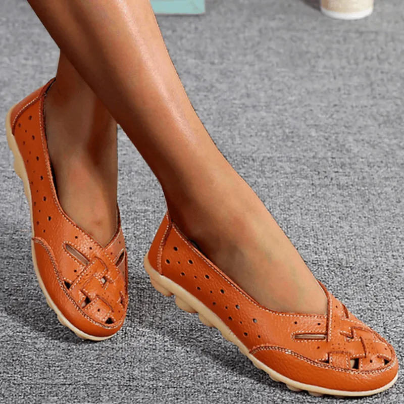 Lynne | Breathable Leather Orthopedic Loafers