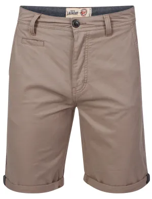 Orlando Cotton Chino Shorts in Stone - Tokyo Laundry