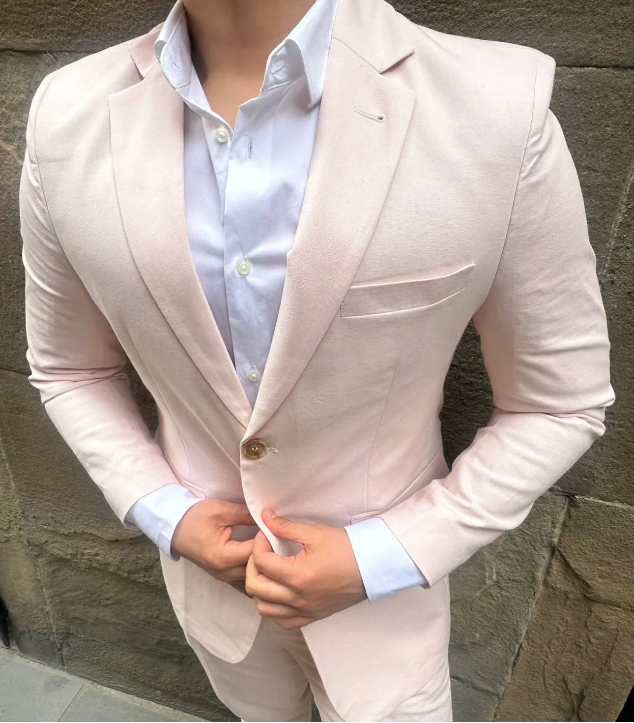 "I'm Just Ken" 3 Piece Linen Suit (Pre-order)