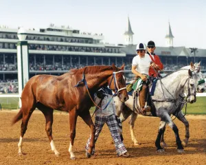 Secretariat Going to the Barns