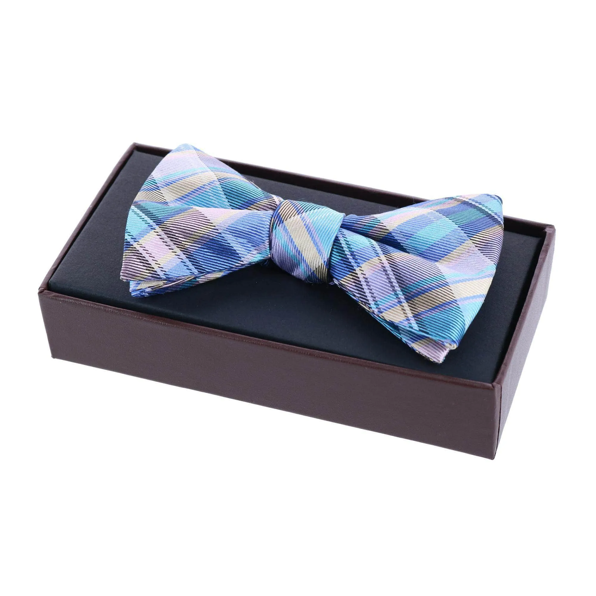 Sherwood Plaid Silk Bow Tie