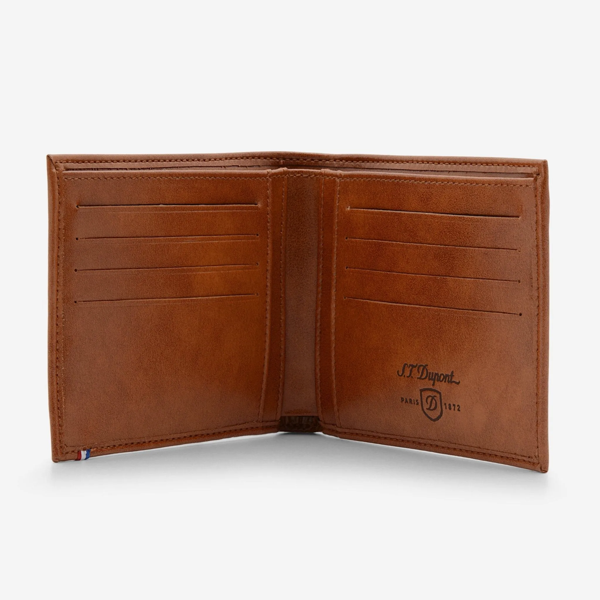 S.T. Dupont Derby Brown Leather Wallet 180172