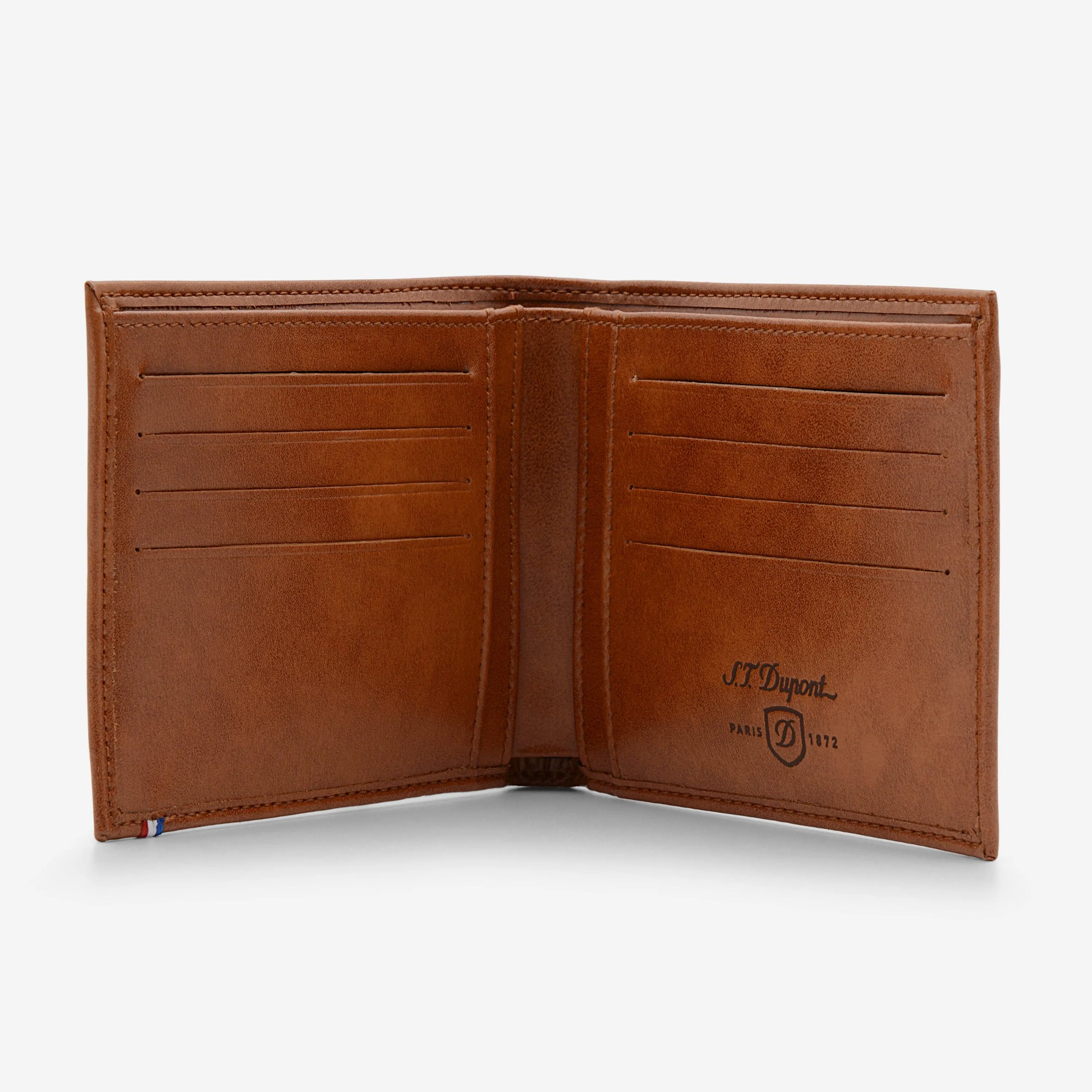 S.T. Dupont Derby Brown Leather Wallet 180172