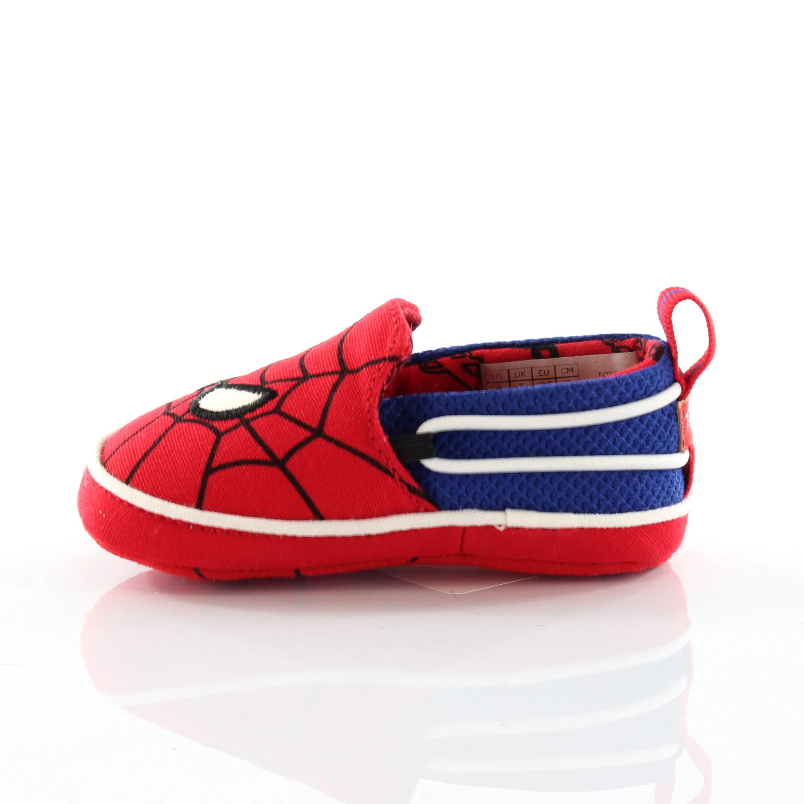 Toms x Marvel Spiderman Face Print Kids Red Espadrilles